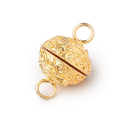 15mm Circle Design Magnetic Clasp 1 piece