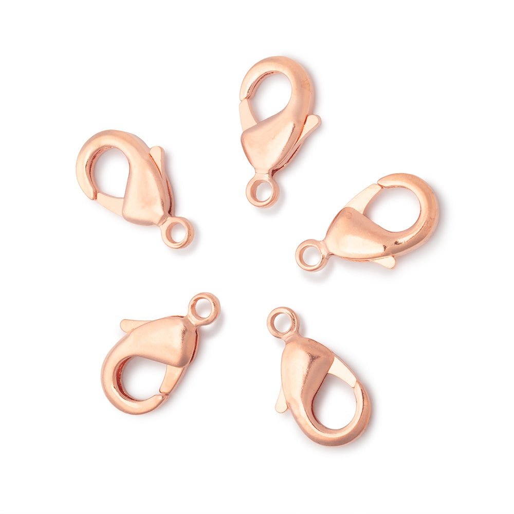15mm Copper Lobster Clasp 5 pieces (ONLINE ORDER ONLY)