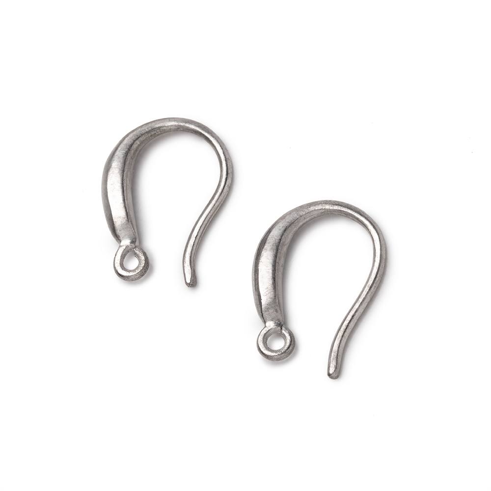 15mm Sterling Silver Earwire with a Satin Finish Set of 2 pieces (ONLINE ORDER ONLY)