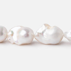 15x13-21x15mm White Ultra Baroque Freshwater Pearls 15.5 inch 20 Pieces AA (ONLINE ORDER ONLY)