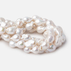 15x13-21x15mm White Ultra Baroque Freshwater Pearls 15.5 inch 20 Pieces AA (ONLINE ORDER ONLY)