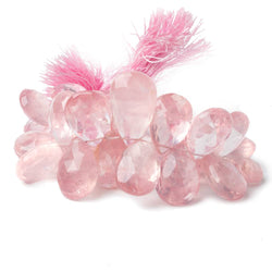 15x13-27x17mm Rose Quartz Faceted Pear Beads 8 inch 33 pieces (ONLINE ORDER ONLY)