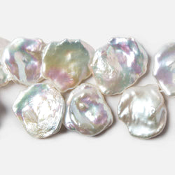15x15-18x17mm Off White Keshi Freshwater Pearls 15 inch 48 pieces (ONLINE ORDER ONLY)