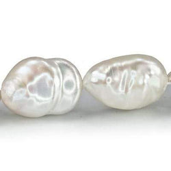 15x19-20x15mm Off White Straight Drill Baroque Freshwater Pearl 16 inch 21 pcs (ONLINE ORDER ONLY)