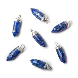15x5mm Silver Leafed Lapis Lazuli Spike 1 piece (ONLINE ORDER ONLY)