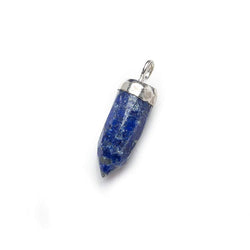 15x5mm Silver Leafed Lapis Lazuli Spike 1 piece (ONLINE ORDER ONLY)