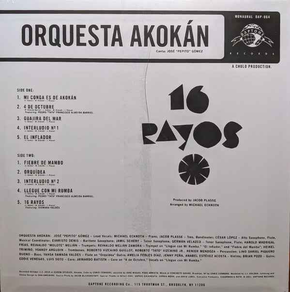 Orquesta Akokán - 16 Rayos [Vinyl]