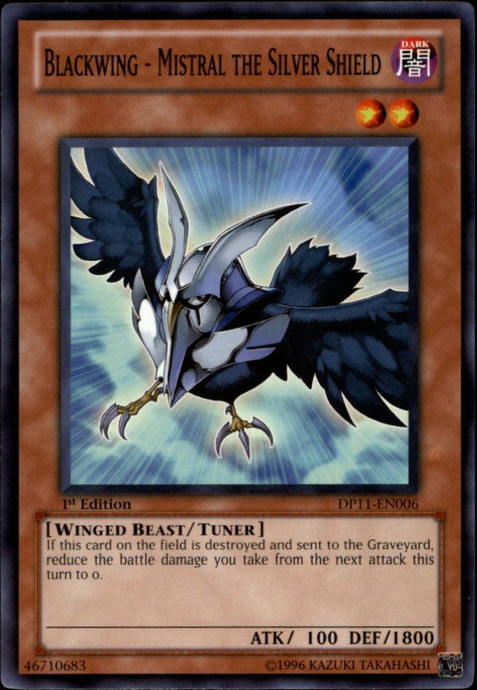 Blackwing - Mistral the Silver Shield [DP11-EN006] Common (ONLINE ORDER ONLY)