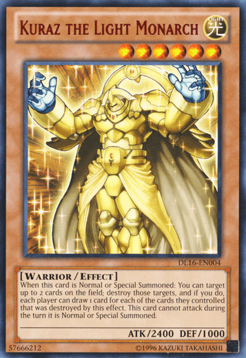 Kuraz the Light Monarch (Red) [DL16-EN004] Rare (ONLINE ORDER ONLY)