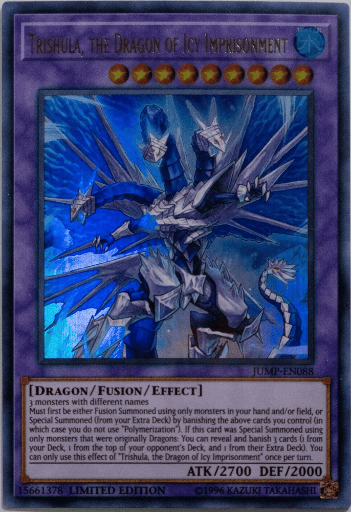 Trishula, the Dragon of Icy Imprisonment [JUMP-EN088] Ultra Rare (ONLINE ORDER ONLY)