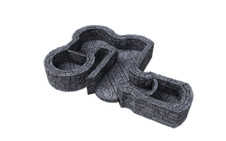 WarLock Tiles: Expansion Pack - 1 in. Dungeon Angles & Curves (ONLINE ORDER ONLY)