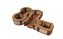 WarLock Tiles: Expansion Pack - 1 in. Town & Village Angles & Curves (ONLINE ORDER ONLY)