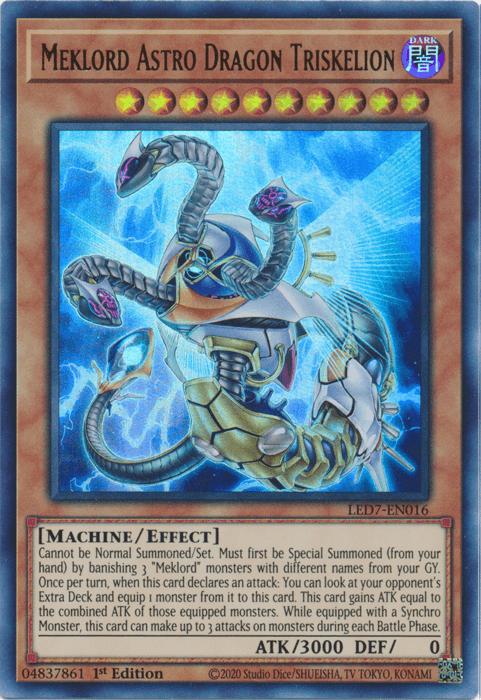 Meklord Astro Dragon Triskelion [LED7-EN016] Ultra Rare (ONLINE ORDER ONLY)