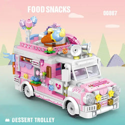 Dessert Trolley Building Block toys Minifigures Food Trucks Fun for All over 500 Pieces (ONLINE ORDER ONLY)