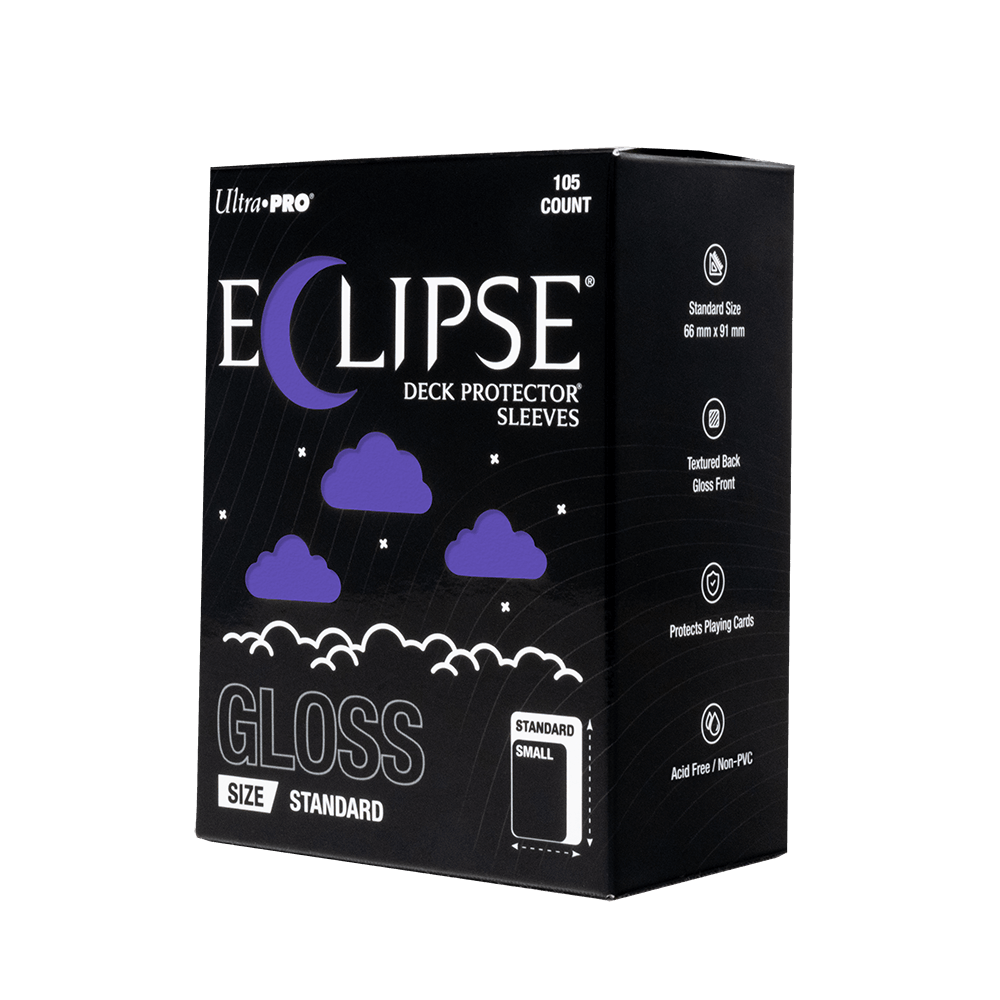 ECLIPSE® Gloss Standard DECK PROTECTOR® Sleeves: Royal Purple - 105ct (ONLINE ORDER ONLY)