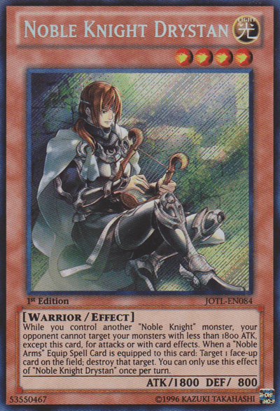 Noble Knight Drystan [JOTL-EN084] Secret Rare (ONLINE ORDER ONLY)