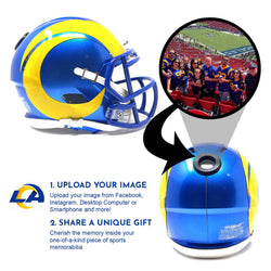 Los Angeles Rams NFL Mini Helmet - Picture Inside (Online Order Only) (ONLINE ORDER ONLY)
