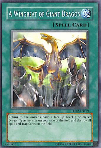 A Wingbeat of Giant Dragon [DB2-EN159] Common (ONLINE ORDER ONLY)