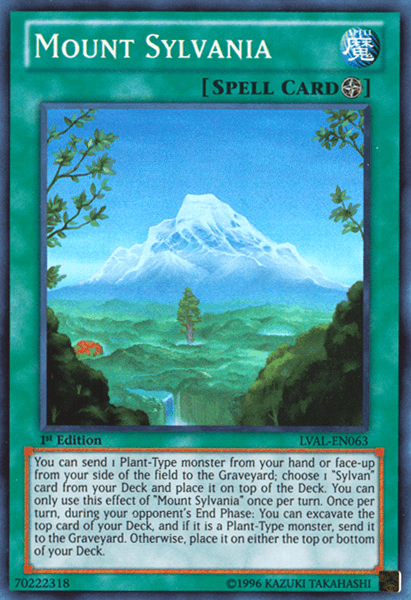 Mount Sylvania [LVAL-EN063] Super Rare (ONLINE ORDER ONLY)
