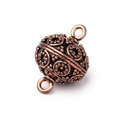 16mm Miligrain Circle Design Magnetic Clasp 1 piece