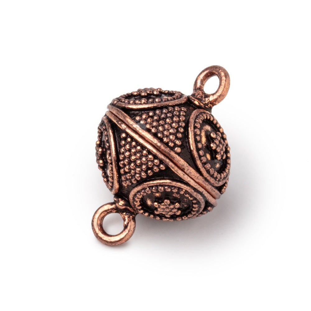16mm Miligrain Ringed Star Design Magnetic Clasp 1 piece