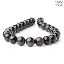16mm Rainbow Obsidian Plain Round 16 inch 25 Beads 1mm Hole A