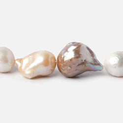 16x12-23x19mm Tri Color Ultra Baroque Freshwater Pearls 17.5 inch 23 pcs (ONLINE ORDER ONLY)