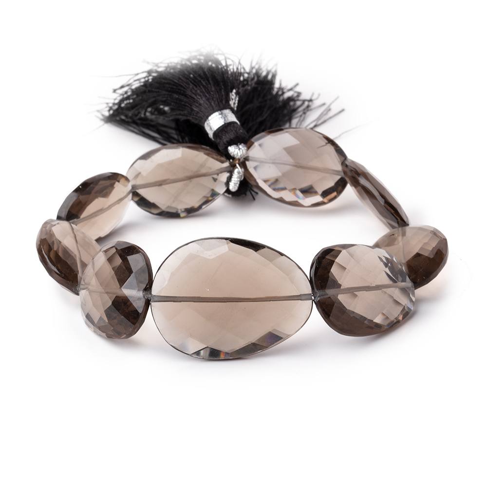 16x12-26x18mm Smoky Quartz Faceted Nugget Beads 8 inch 9 pieces (ONLINE ORDER ONLY)