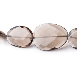 16x12-26x18mm Smoky Quartz Faceted Nugget Beads 8 inch 9 pieces (ONLINE ORDER ONLY)