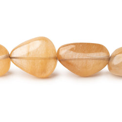16x13-26x14mm Caramel Rutilated Quartz Plain Nuggets 16 inch 20 Beads (ONLINE ORDER ONLY)