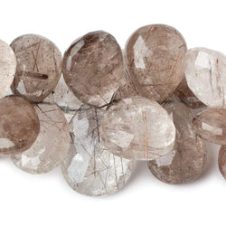 16x13-27x19mm Copper Rutilated Quartz faceted pear briolettes 8 inch 44 pieces AAA (ONLINE ORDER ONLY)