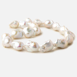 16x17.5-14x23mm Off White Ultra Baroque straight drilled freshwater pearls 15.5 inch 17 pieces AAA (ONLINE ORDER ONLY)