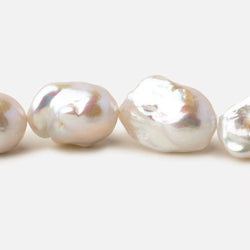 16x17.5-14x23mm Off White Ultra Baroque straight drilled freshwater pearls 15.5 inch 17 pieces AAA (ONLINE ORDER ONLY)