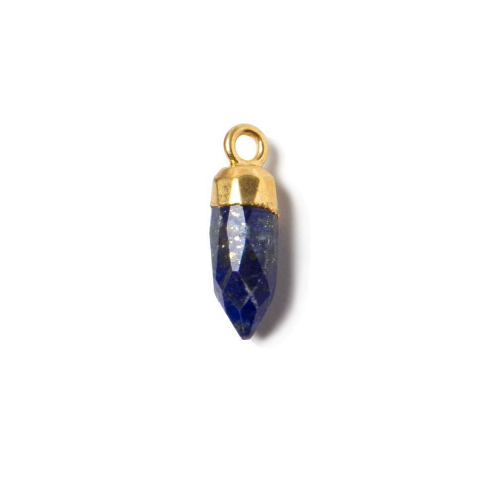 16x5mm Gold Leafed Lapis Lazuli Spike Pendant 1 piece (ONLINE ORDER ONLY)