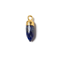 16x5mm Gold Leafed Lapis Lazuli Spike Pendant 1 piece (ONLINE ORDER ONLY)