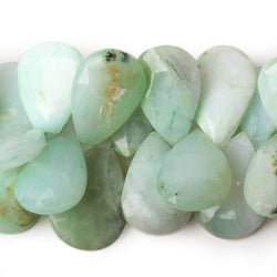 17-28mm Blue Peruvian Opal Faceted Pear Beads 8 inch 40 pieces (ONLINE ORDER ONLY)