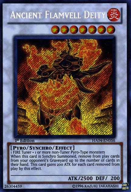 Ancient Flamvell Deity [HA04-EN056] Secret Rare (ONLINE ORDER ONLY)