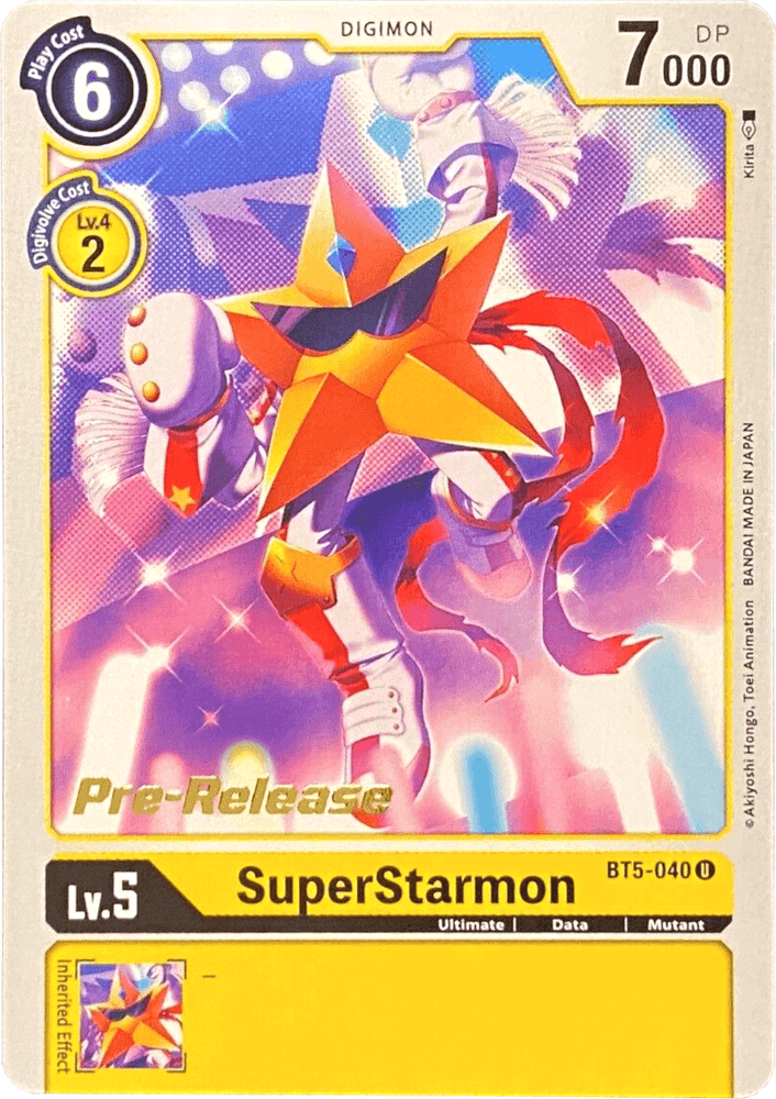 SuperStarmon [BT5-040] [Battle of Omni Pre-Release Promos] (ONLINE ORDER ONLY)