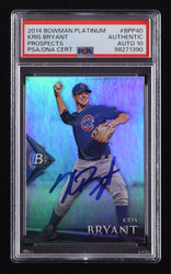 Kris Bryant Signed 2014 Bowman Platinum Prospects #BPP40 RC (PSA | Auto 10) Rookie Card (Online Order Only)