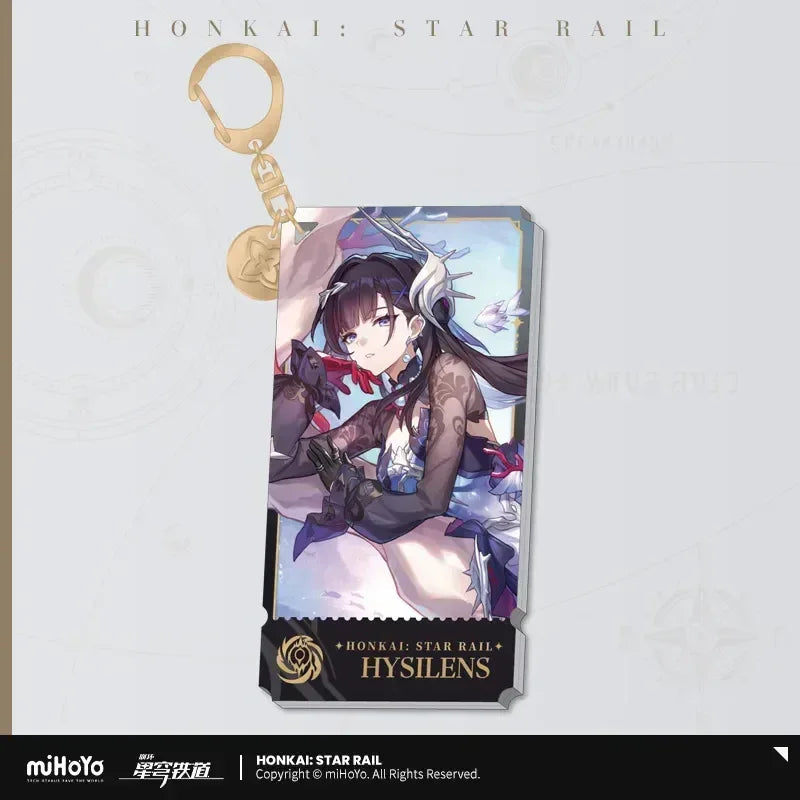 Honkai: Star Rail The Nihility Character Warp Artwork Acrylic Keychain