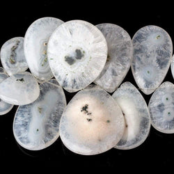 17.5x11-36x27mm Solar Quartz Plain Pear Beads 5 inch 18 pieces (ONLINE ORDER ONLY)