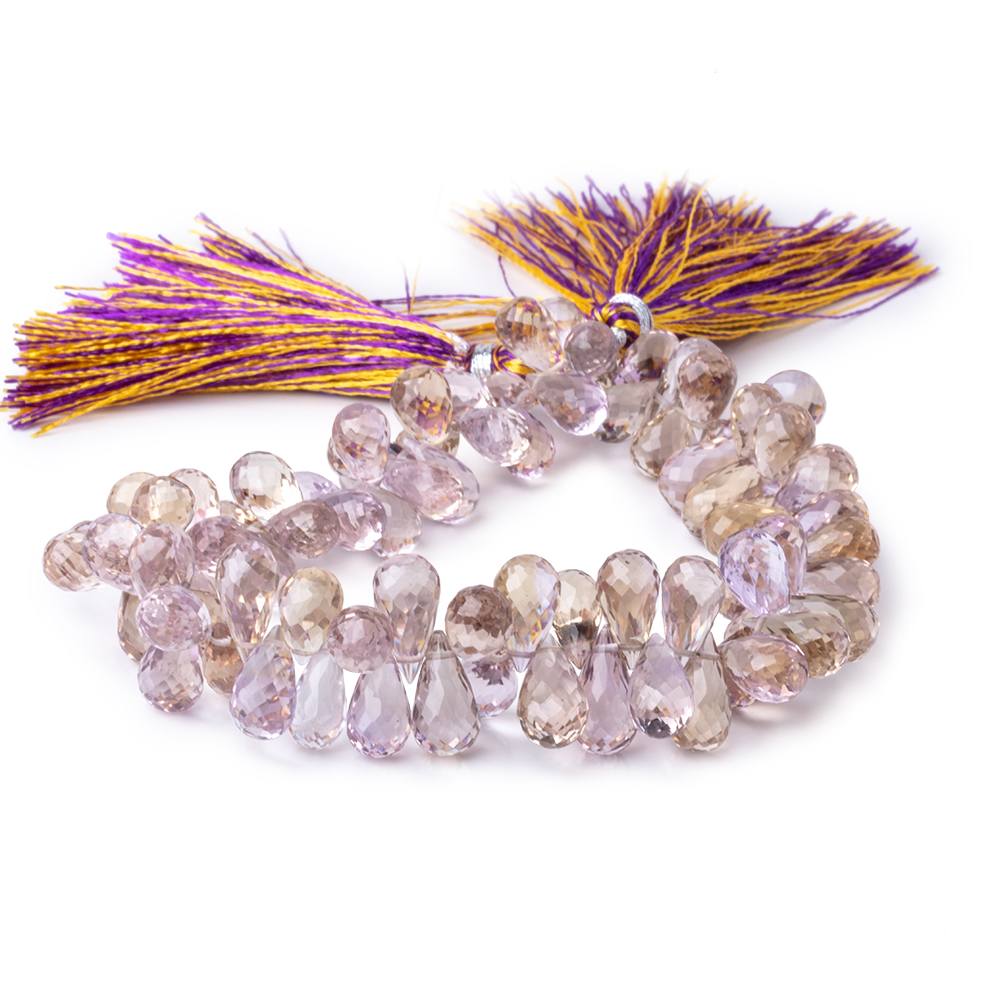 8-12mm Ametrine Faceted Tear Drop Beads 8 inch 80 pieces (ONLINE ORDER ONLY)