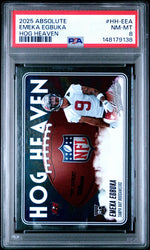 Graded 2025 Panini Absolute Emeka Egbuka #HH-EEA Hog Heaven Rookie RC Football Card PSA 8 Near Mint