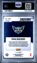 Graded 2025 Panini Instant Paige Bueckers #239 Rookie RC Basketball Card PSA 10 Gem Mint