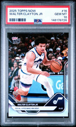 Graded 2025 Topps Now Walter Clayton Jr. #16 Rookie RC Basketball Card PSA 10 Gem Mint