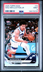 Graded 2025 Topps Now Walter Clayton Jr. #16 Rookie RC Basketball Card PSA 9 Mint