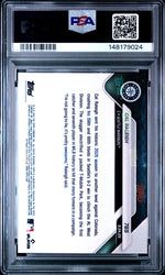 Graded 2025 Topps Now Cal Raleigh #765 Gold Foil /50 Baseball Card PSA 9 Mint