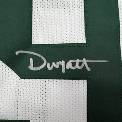 Autographed/Signed Devonte Wyatt Green Bay White Football Jersey Beckett BAS COA