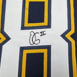 Autographed/Signed Oronde Gadsden Los Angeles San Diego Navy Blue Pro Cut Football Jersey Beckett BAS COA