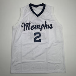 Autographed/Signed Ty Jerome Memphis White Basketball Jersey Beckett BAS COA